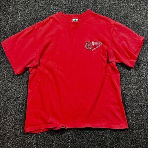 Nebraska Cornhuskers T-Shirt Men Large Red Single Stitch Made in USA Vintage 90s